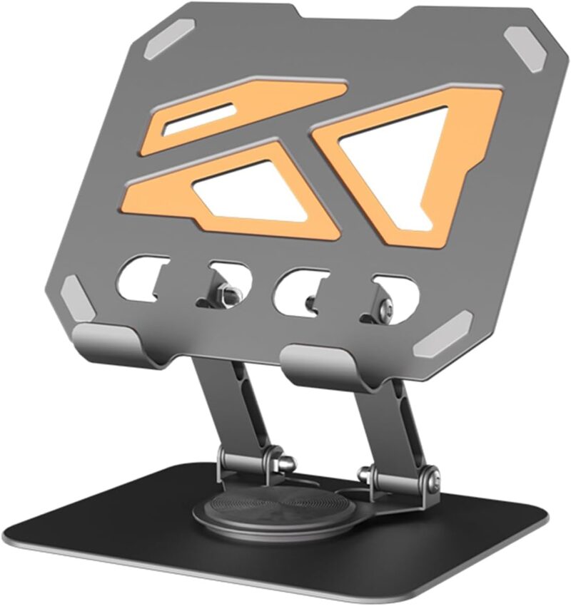 360° Swivel Tablet Stand, Adjustable Height, Non-Slip