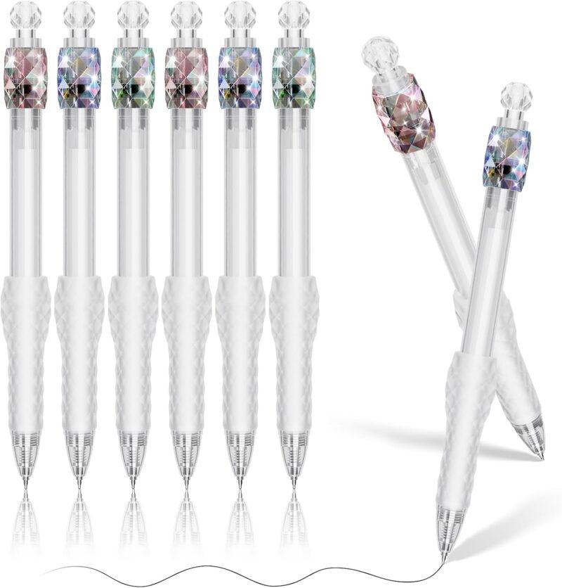 8 Pack Ballpoint Pens - 1.0mm Fidget Rotating Black Ink, No Smudge | Medium Point Smooth Writing - Soft Grip, Quick-drying Pens for Journaling, Cute School & Office Supplies, Gift for Women Men