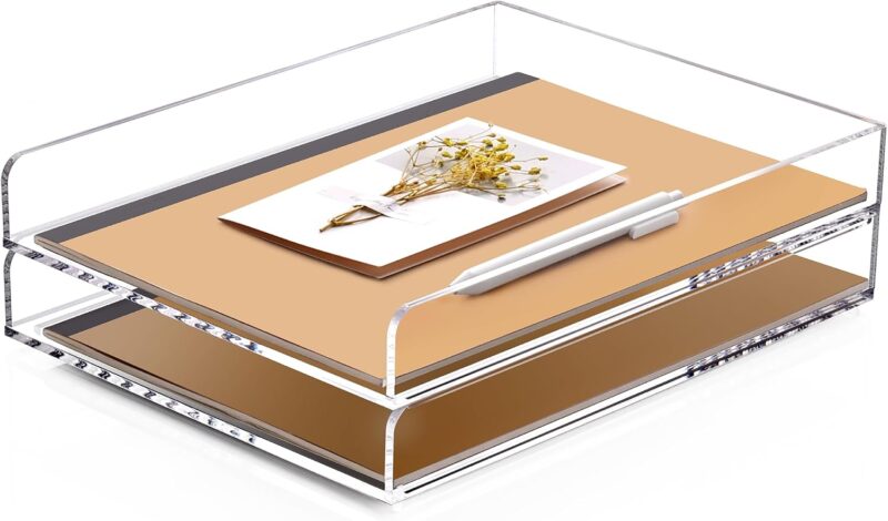 2-Tier Stackable Acrylic Document Tray